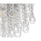 NL81329 Loopy Ceiling 6 Light Polished Chrome/Crystal