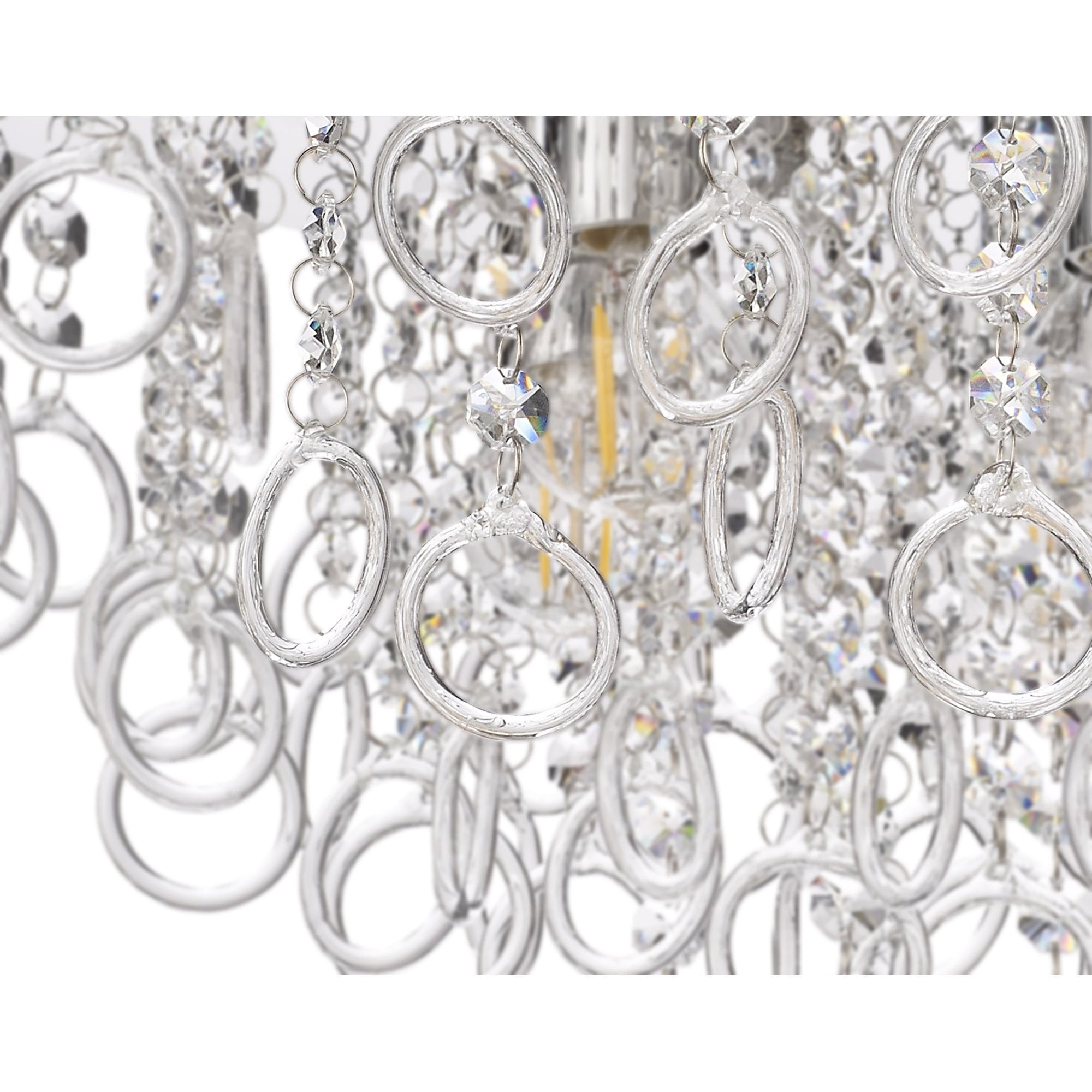 NL81329 Loopy Ceiling 6 Light Polished Chrome/Crystal