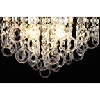 NL81329 Loopy Ceiling 6 Light Polished Chrome/Crystal