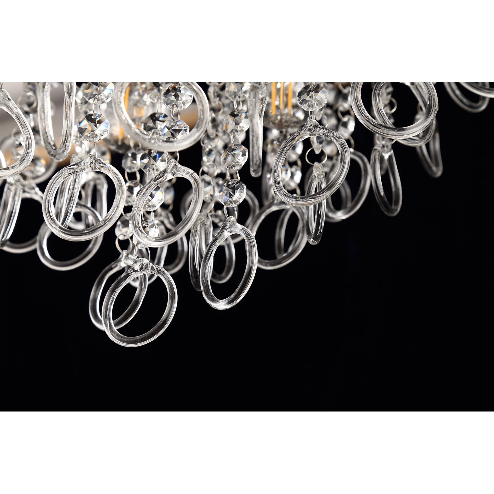 NL81329 Loopy Ceiling 6 Light Polished Chrome/Crystal