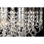 NL81329 Loopy Ceiling 6 Light Polished Chrome/Crystal