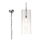 NL75689 Lucy Pendant 1 Light Polished Chrome/Clear