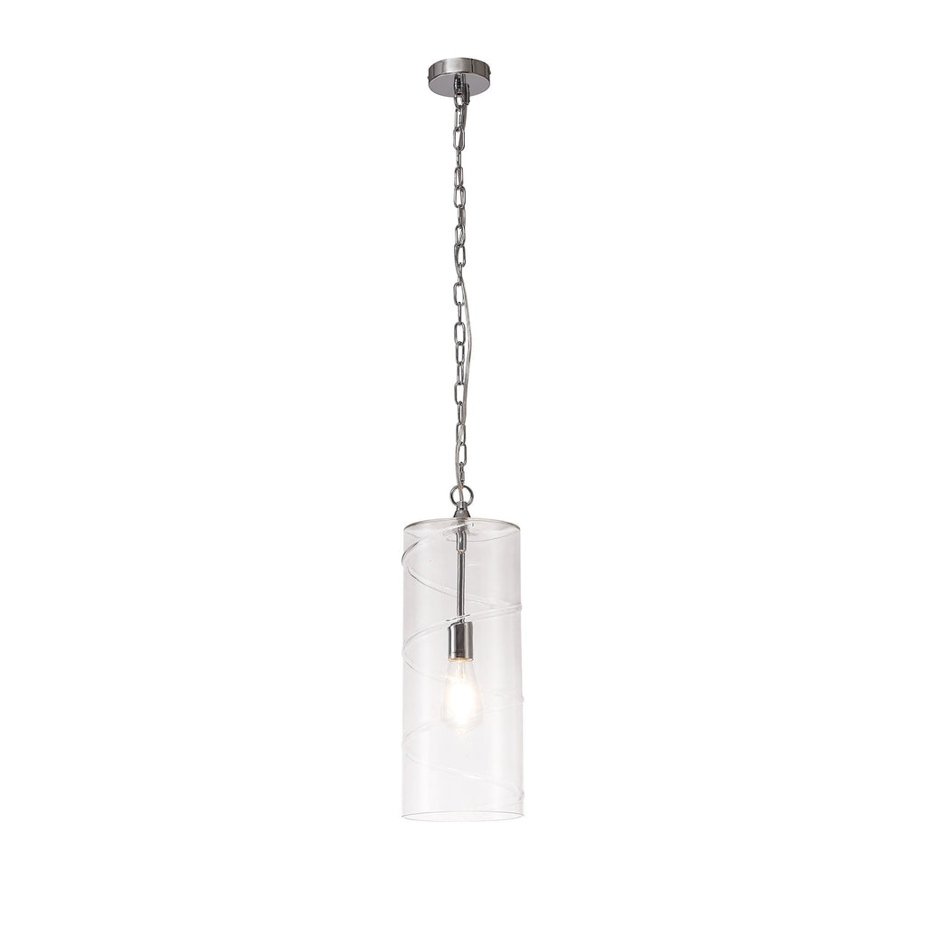 NL75689 Lucy Pendant 1 Light Polished Chrome/Clear