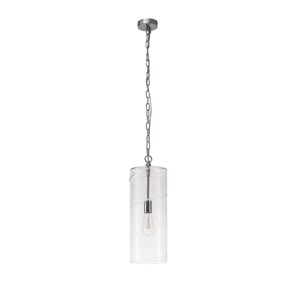 NL75689 Lucy Pendant 1 Light Polished Chrome/Clear