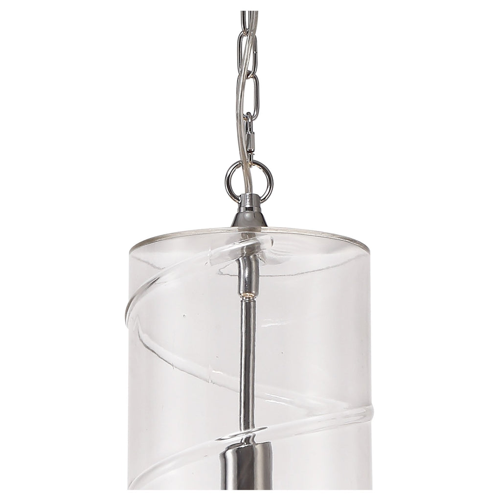NL75689 Lucy Pendant 1 Light Polished Chrome/Clear