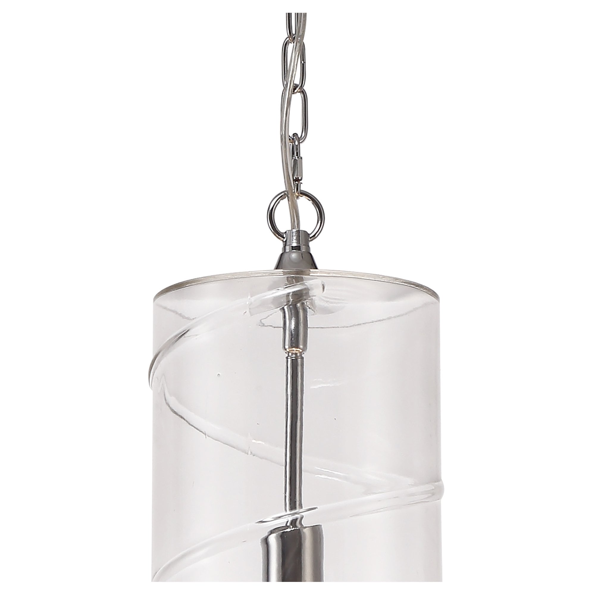 NL75689 Lucy Pendant 1 Light Polished Chrome/Clear