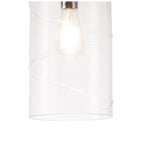 NL75689 Lucy Pendant 1 Light Polished Chrome/Clear