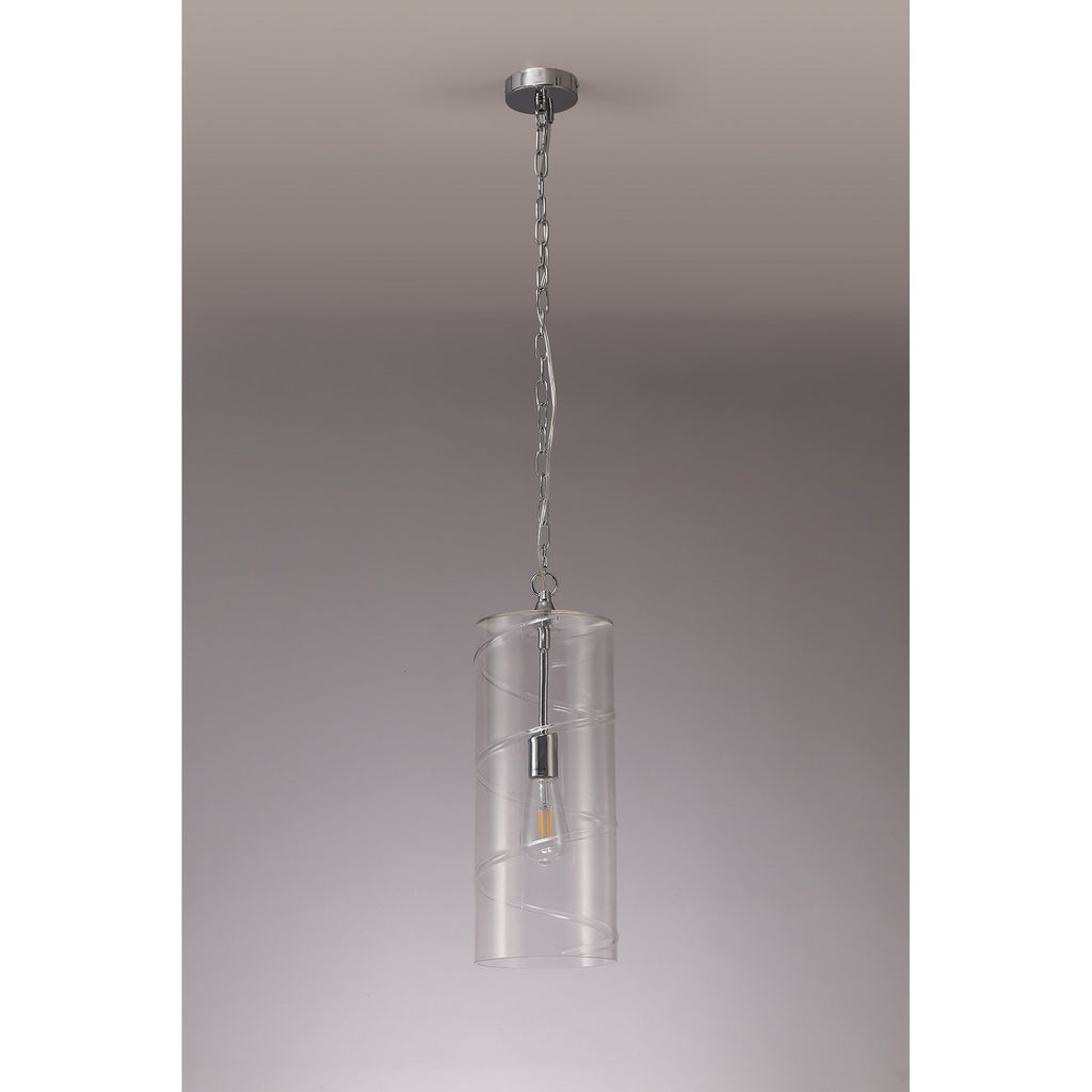 NL75689 Lucy Pendant 1 Light Polished Chrome/Clear