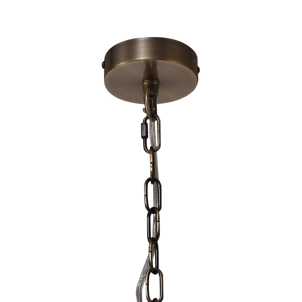 NL75699 Lucy Pendant 1 Light Antique Brass/Amber