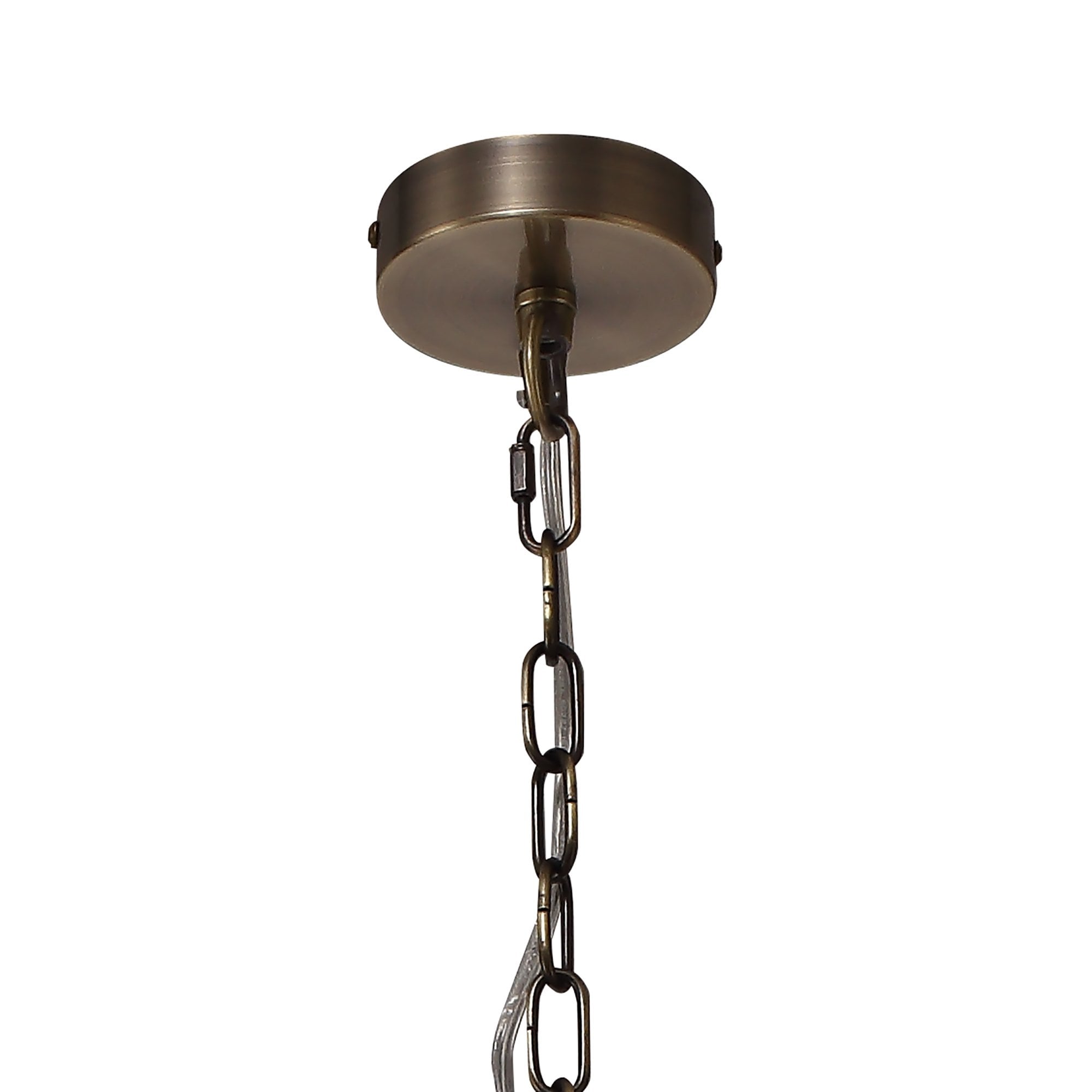 NL75699 Lucy Pendant 1 Light Antique Brass/Amber