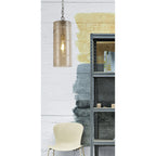 NL75709 Lucy Pendant 1 Light Matt Black/Smoked
