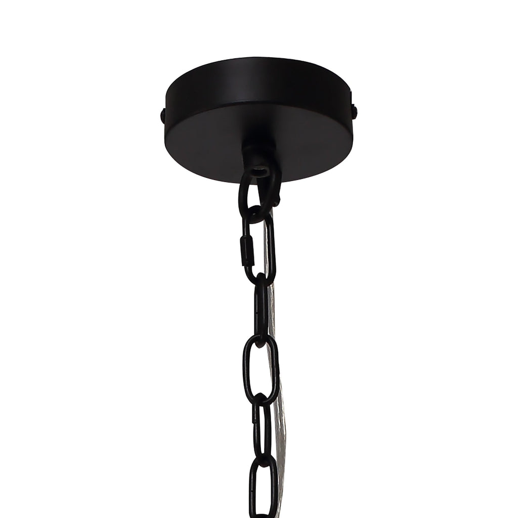 NL75709 Lucy Pendant 1 Light Matt Black/Smoked