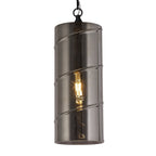 NL75709 Lucy Pendant 1 Light Matt Black/Smoked