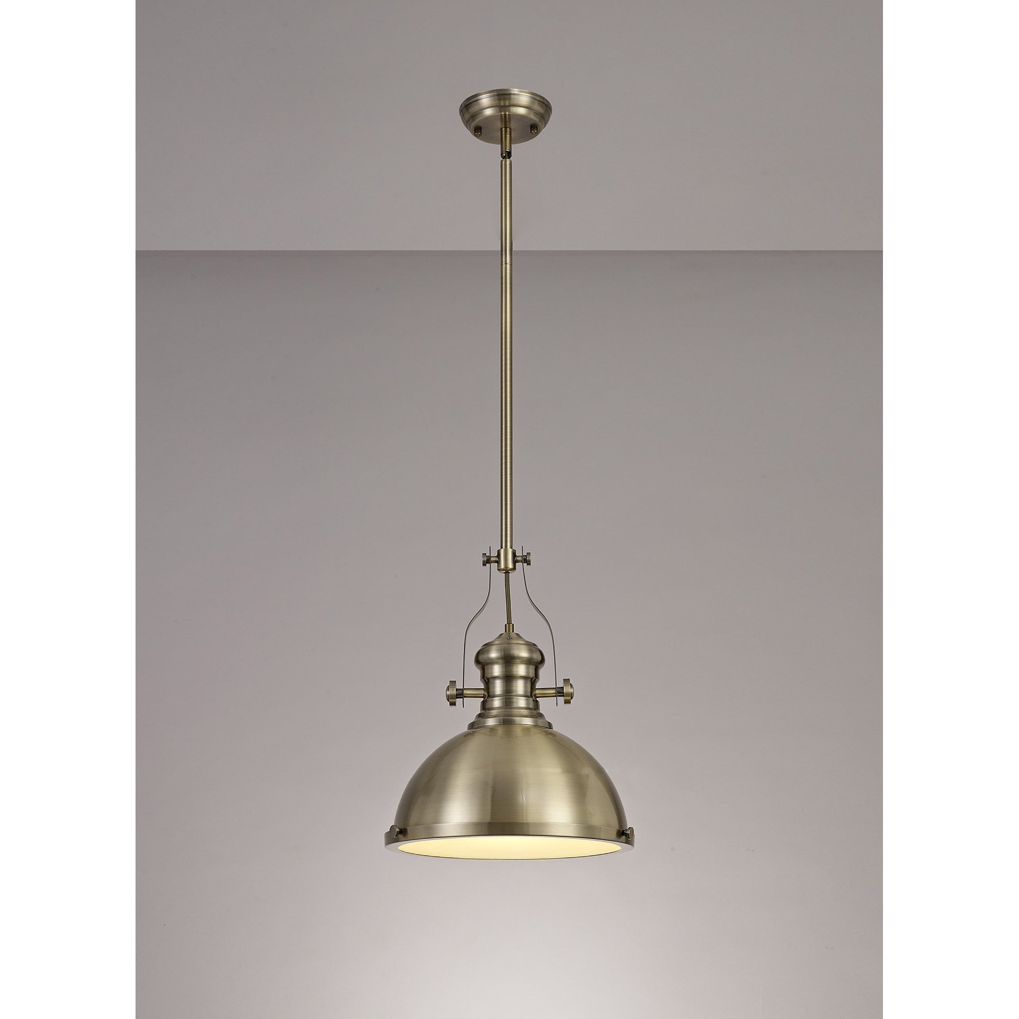 NL71029 Louis Pendant 1 Light Antique Brass