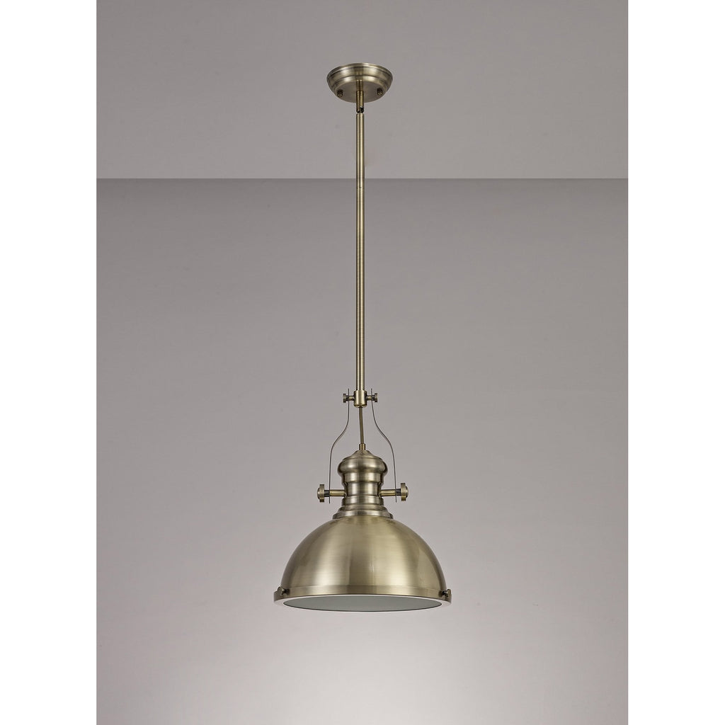 NL71029 Louis Pendant 1 Light Antique Brass