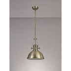 NL71029 Louis Pendant 1 Light Antique Brass