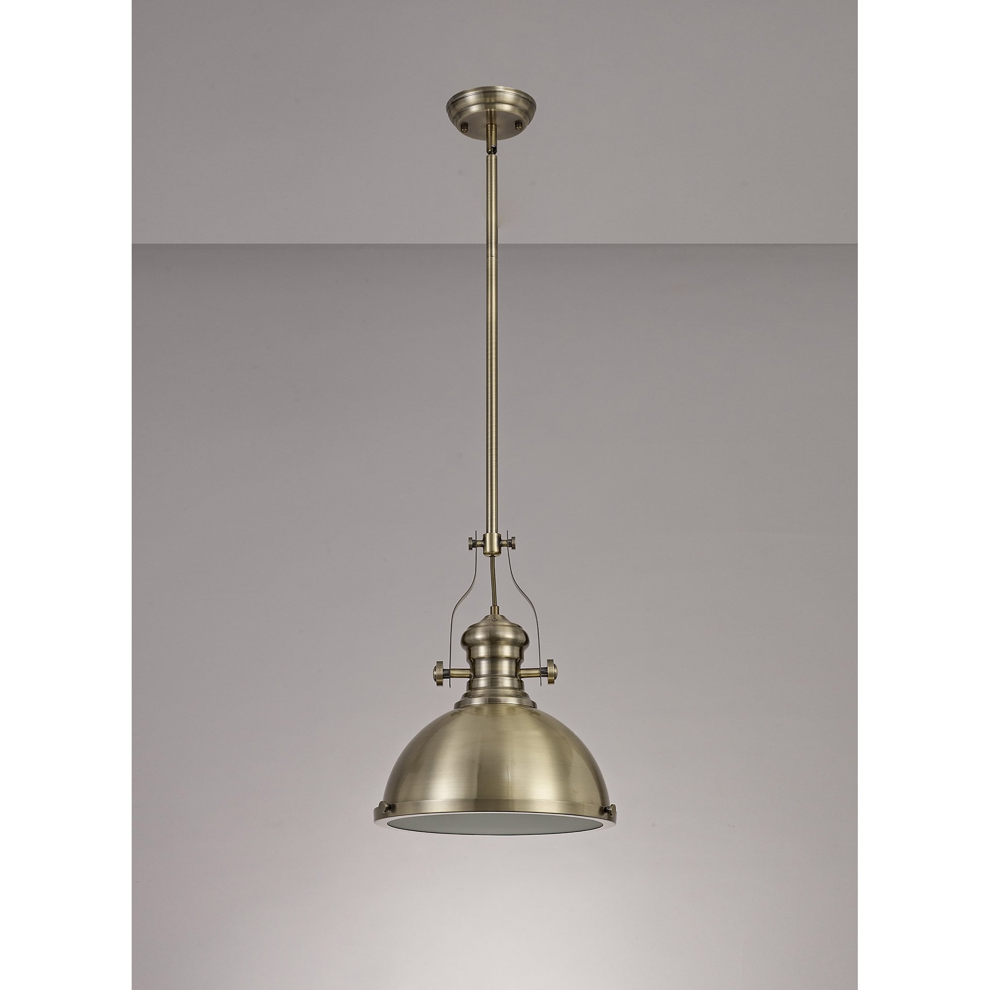 NL71029 Louis Pendant 1 Light Antique Brass