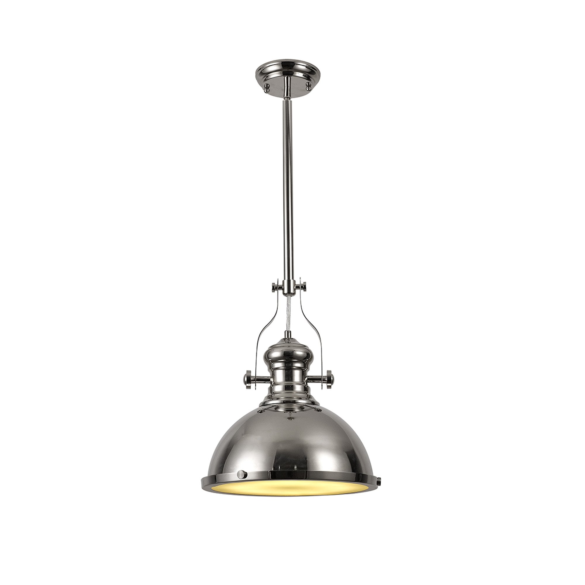 NL71039 Louis Pendant 1 Light Polished Nickel