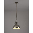 NL71039 Louis Pendant 1 Light Polished Nickel