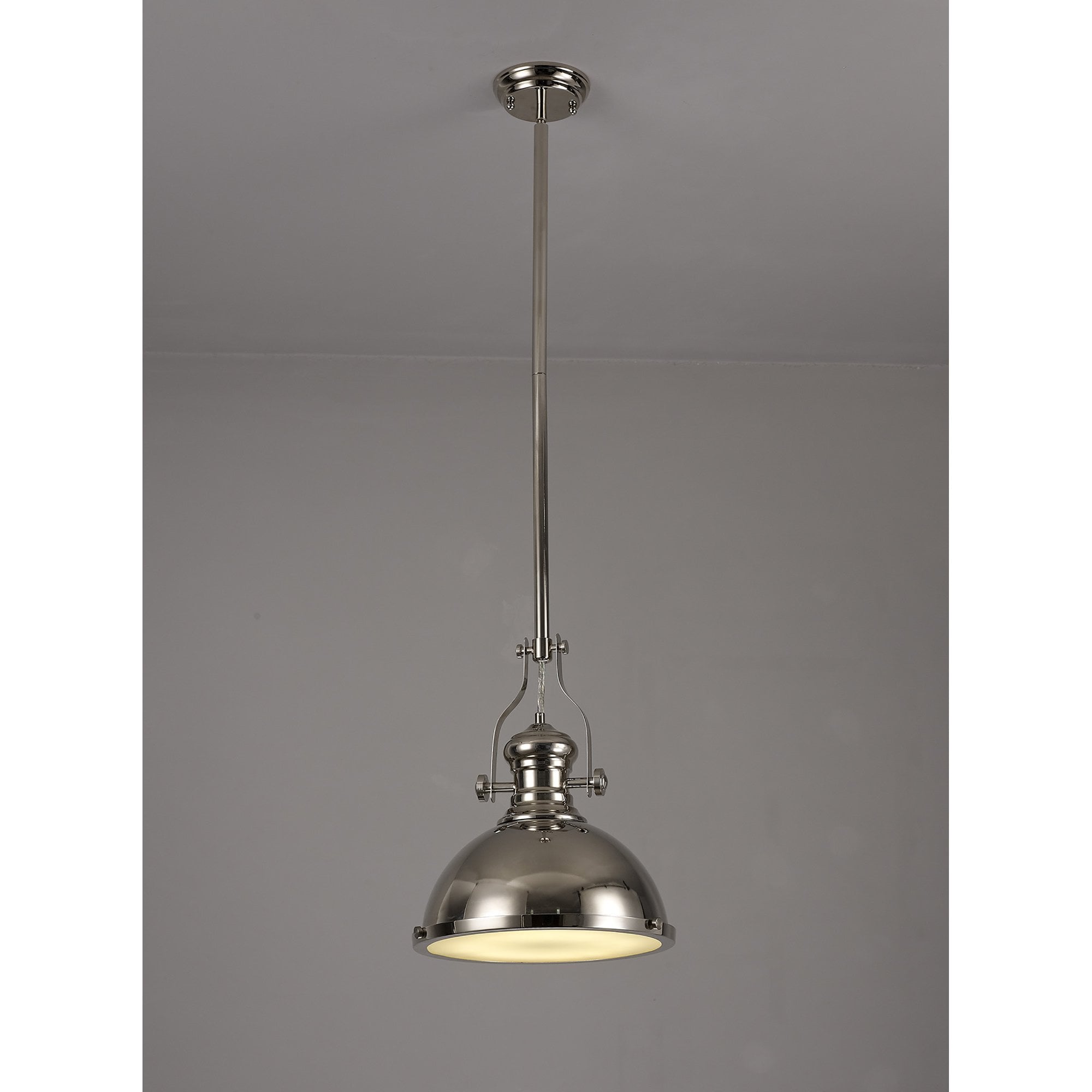 NL71039 Louis Pendant 1 Light Polished Nickel