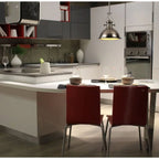NL71039 Louis Pendant 1 Light Polished Nickel