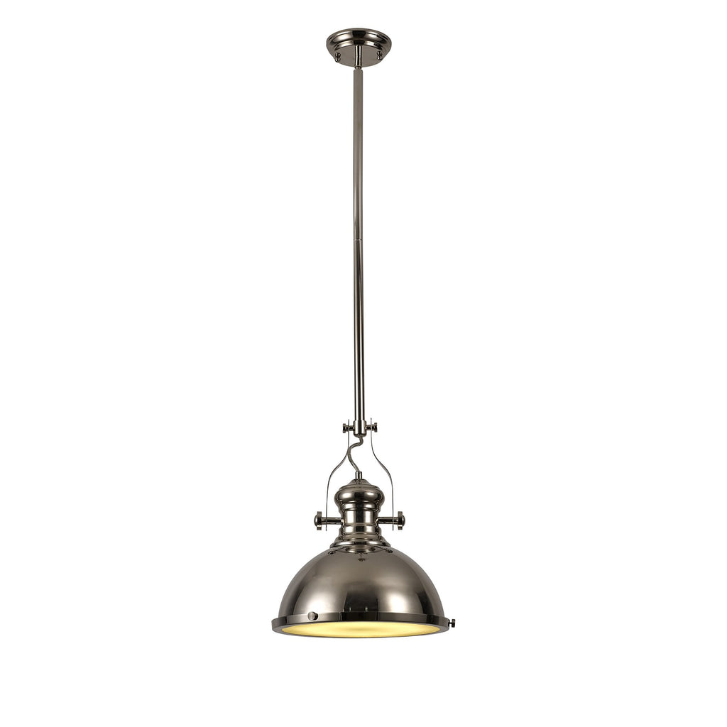 NL71039 Louis Pendant 1 Light Polished Nickel