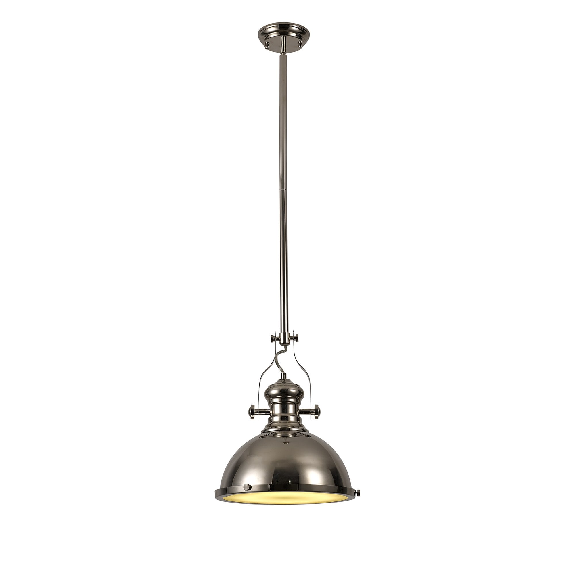 NL71039 Louis Pendant 1 Light Polished Nickel