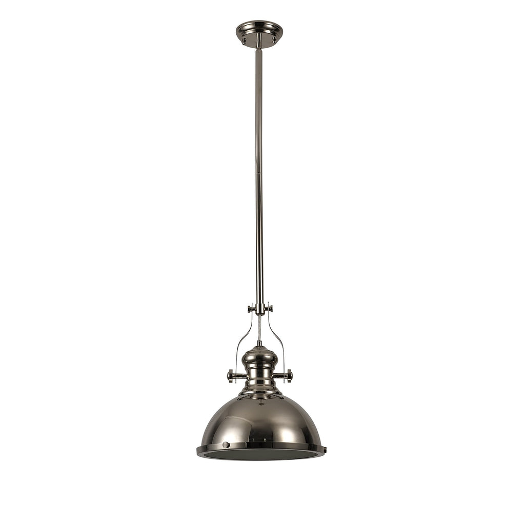 NL71039 Louis Pendant 1 Light Polished Nickel