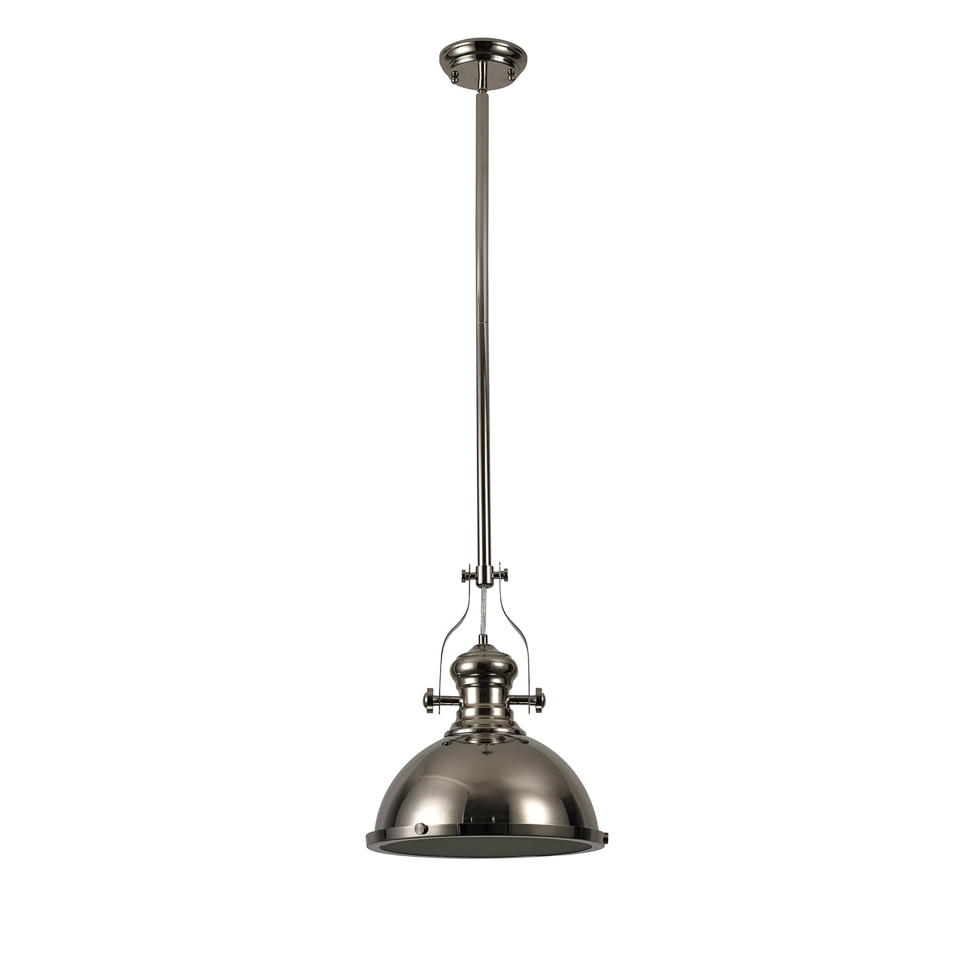 NL71039 Louis Pendant 1 Light Polished Nickel