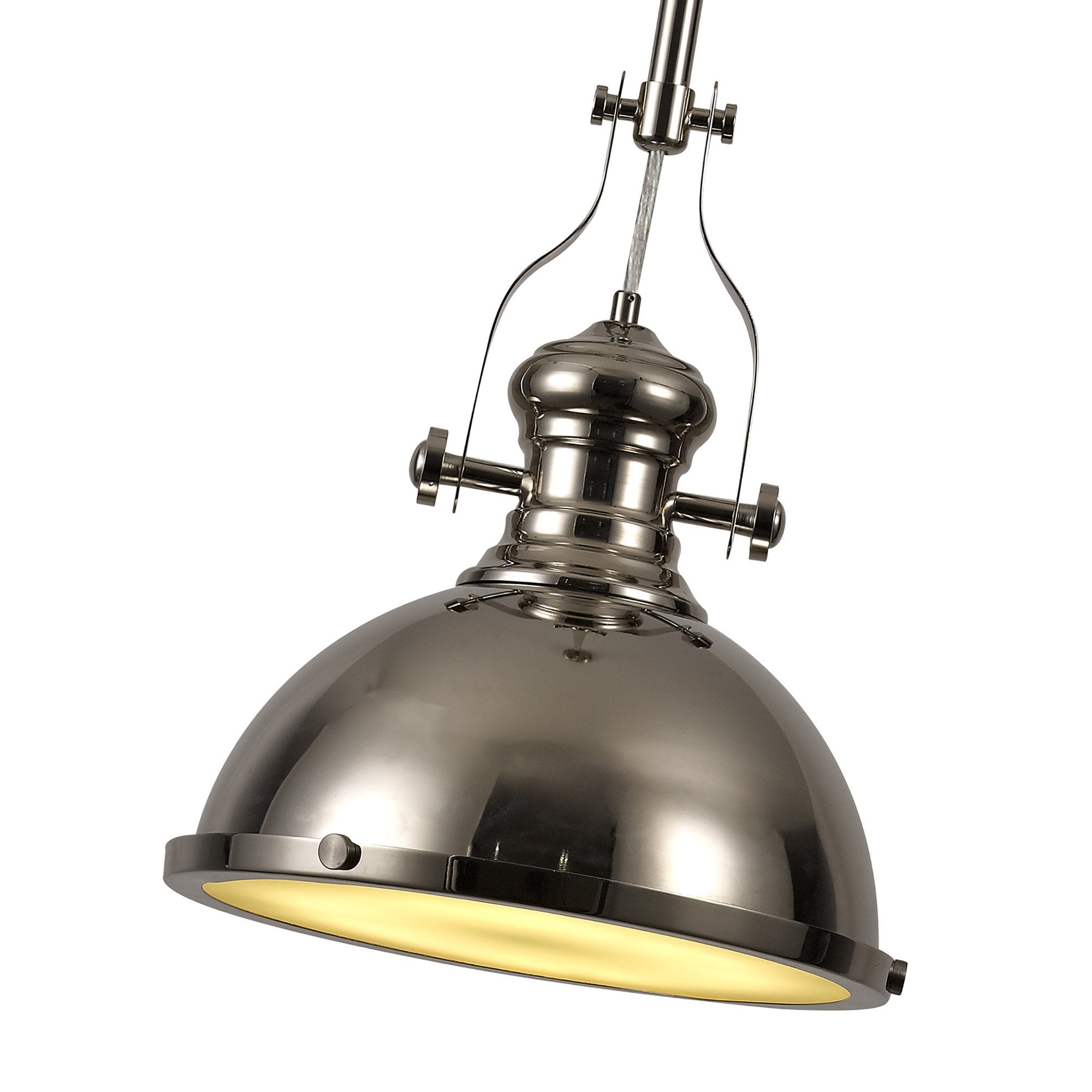 NL71039 Louis Pendant 1 Light Polished Nickel