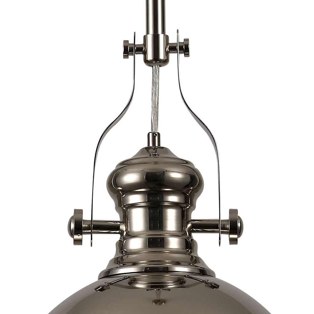 NL71039 Louis Pendant 1 Light Polished Nickel