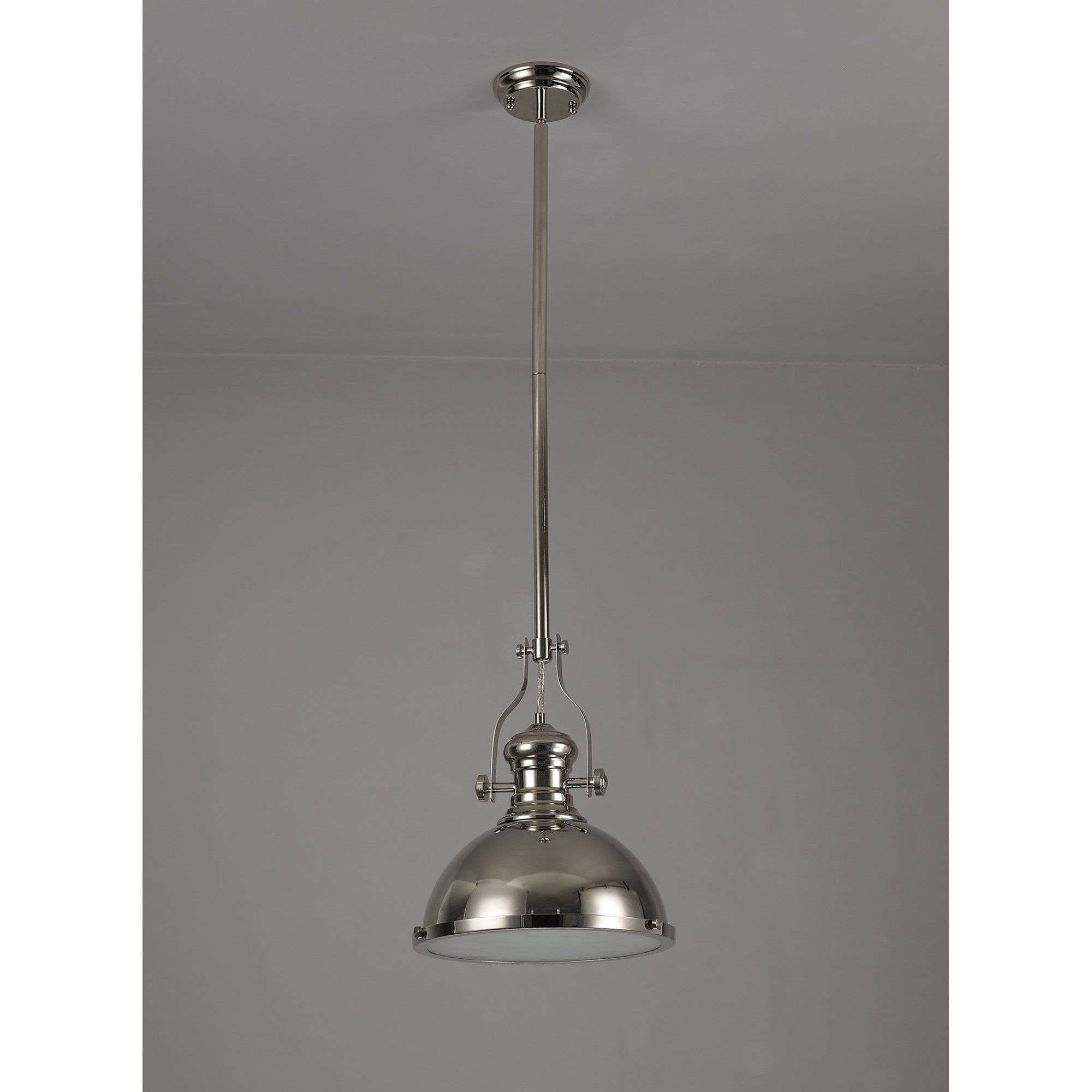 NL71039 Louis Pendant 1 Light Polished Nickel