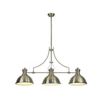 NL71049 Louis Pendant 3 Light Antique Brass