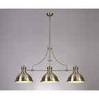 NL71049 Louis Pendant 3 Light Antique Brass