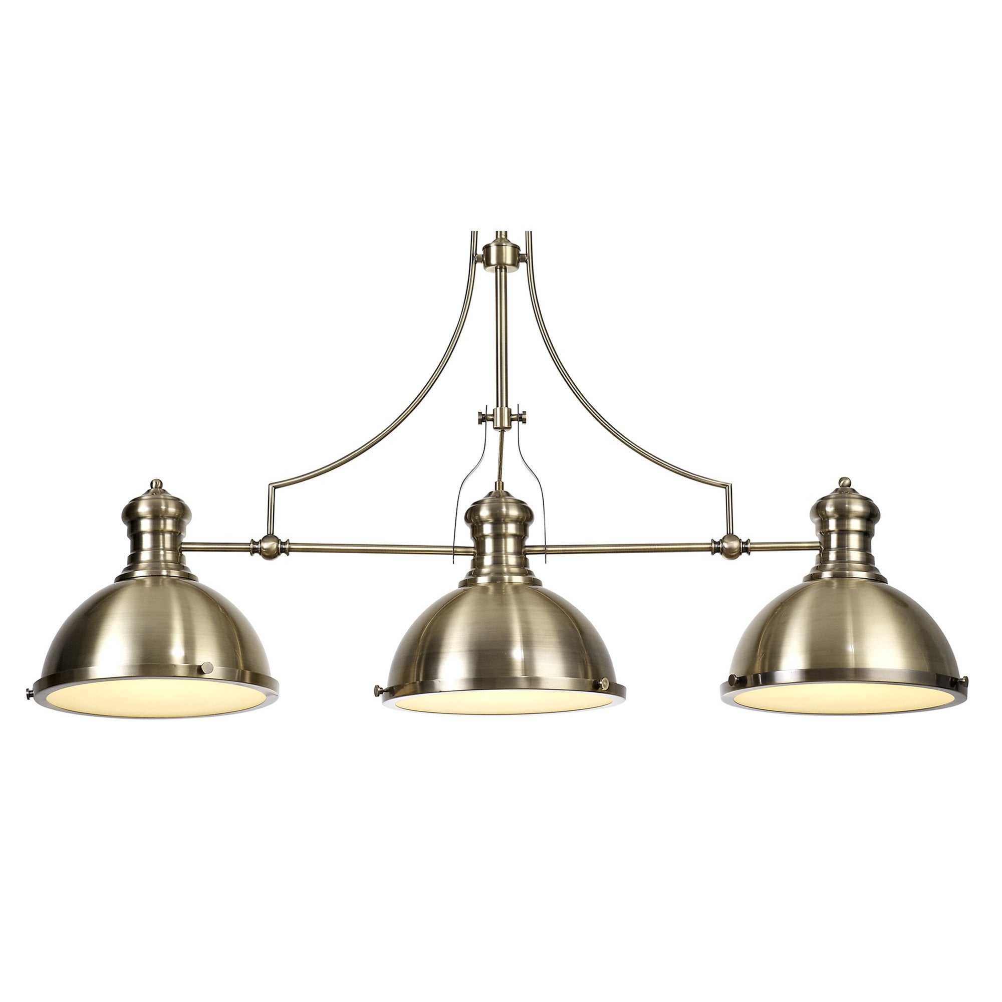 NL71049 Louis Pendant 3 Light Antique Brass