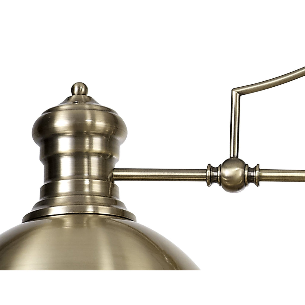 NL71049 Louis Pendant 3 Light Antique Brass