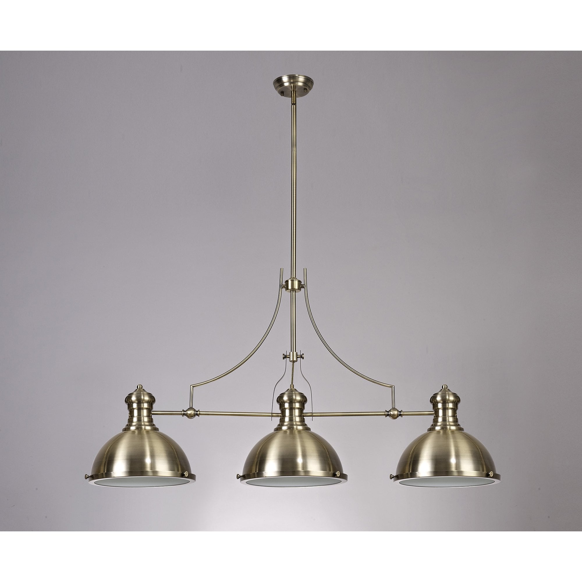 NL71049 Louis Pendant 3 Light Antique Brass