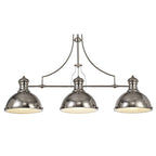 NL71059 Louis Pendant 3 Light Polished Nickel