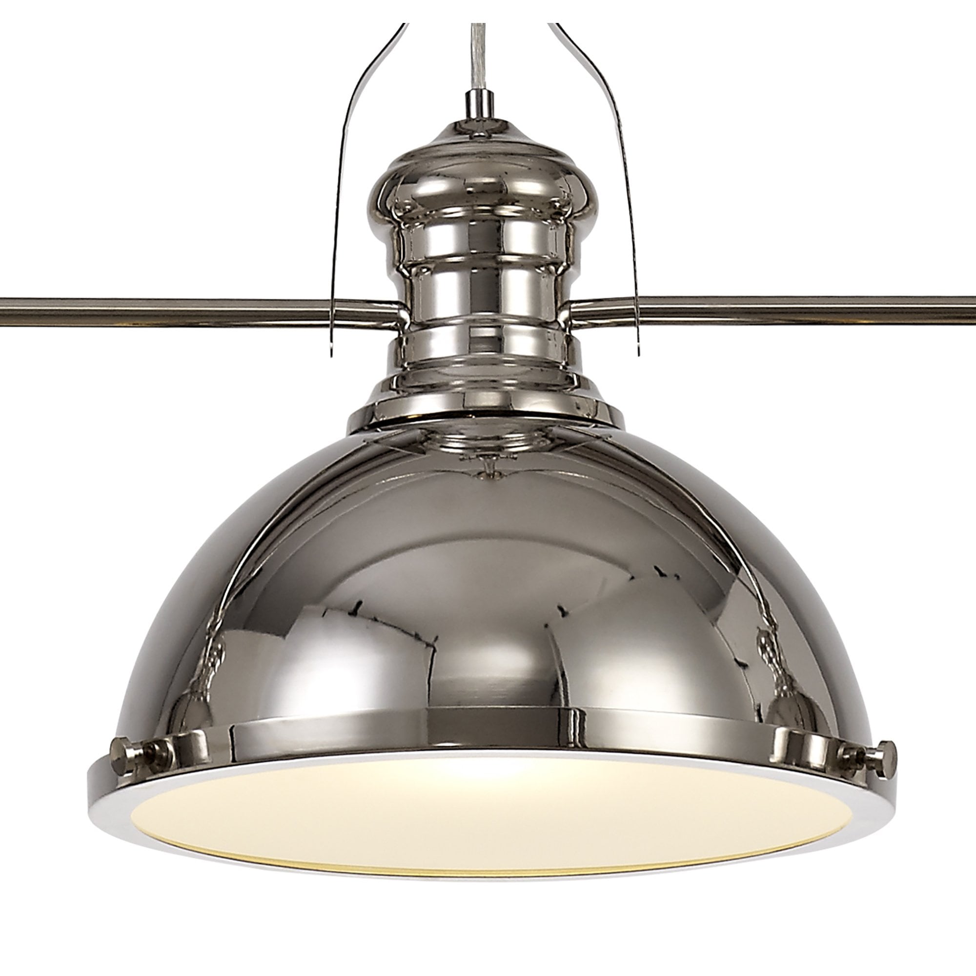 NL71059 Louis Pendant 3 Light Polished Nickel