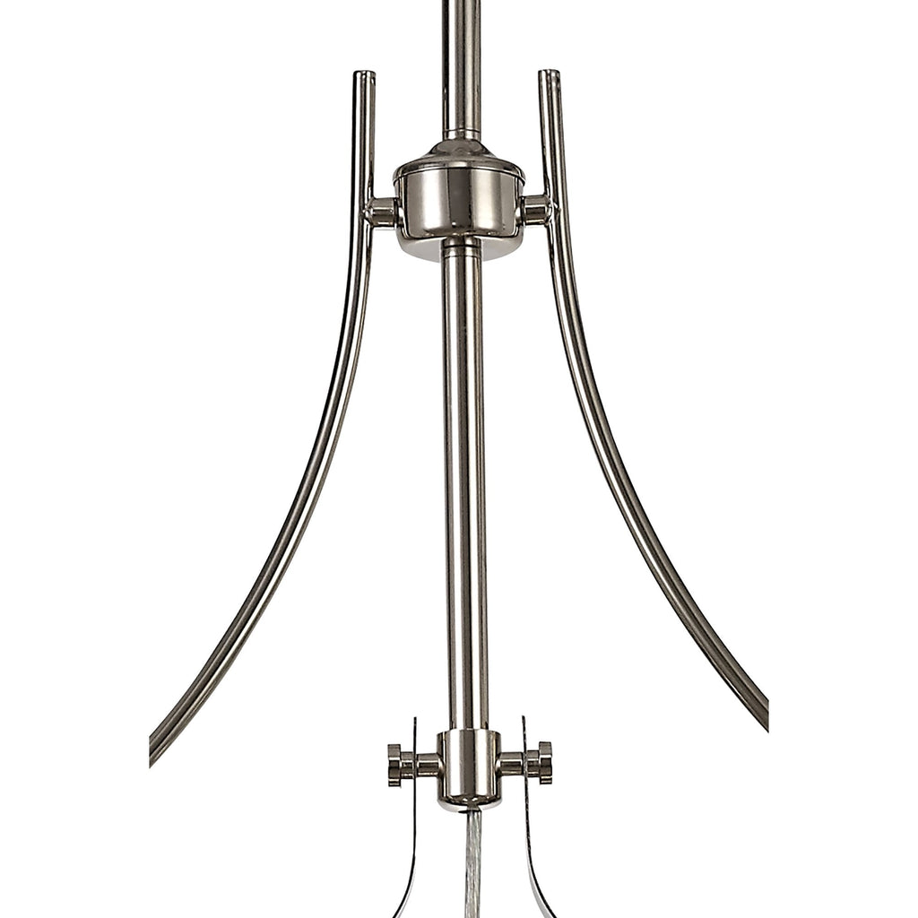 NL71059 Louis Pendant 3 Light Polished Nickel