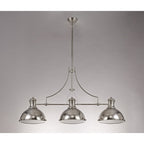 NL71059 Louis Pendant 3 Light Polished Nickel