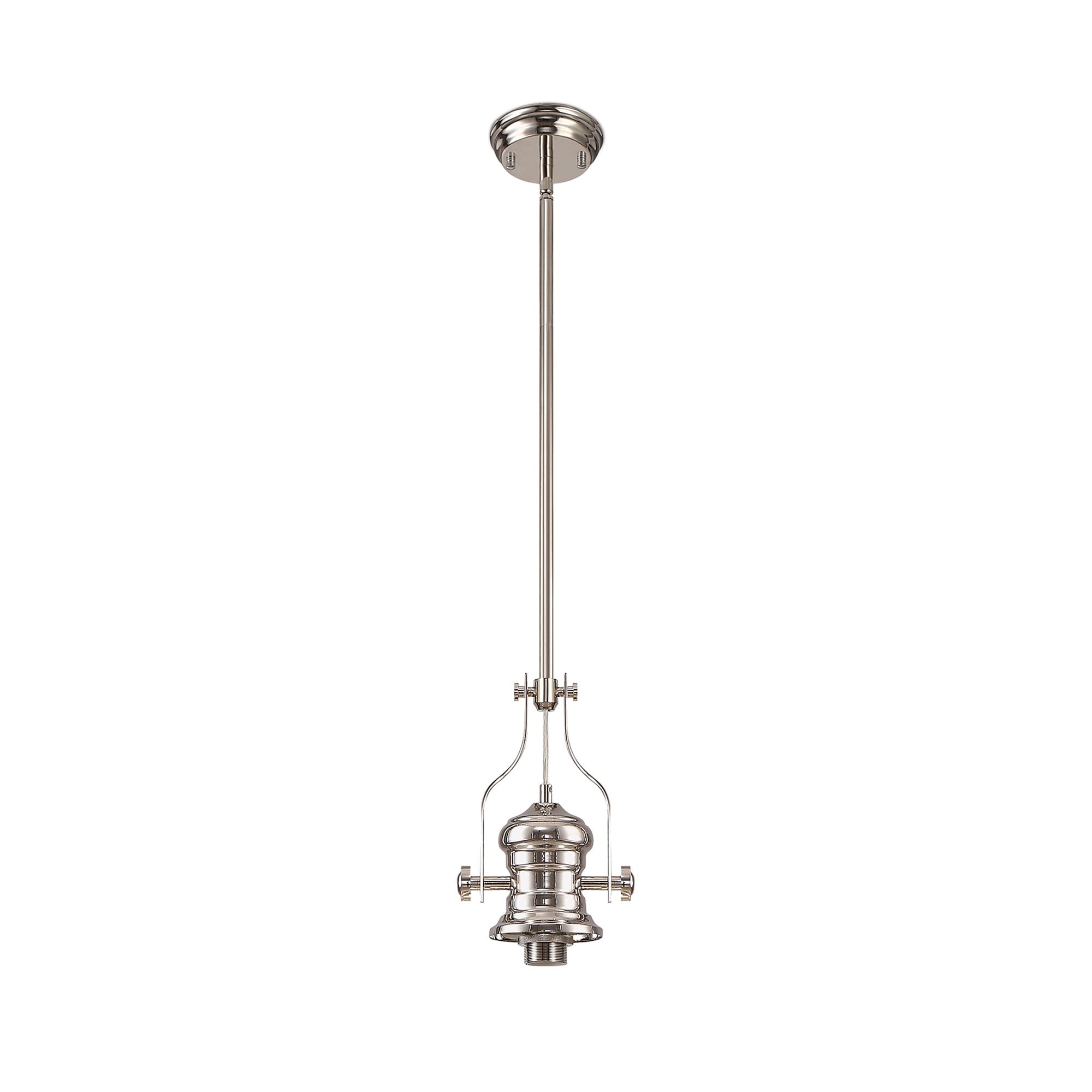 NL81229 Louis Frame Only Pendant 1 Light Polished Nickel