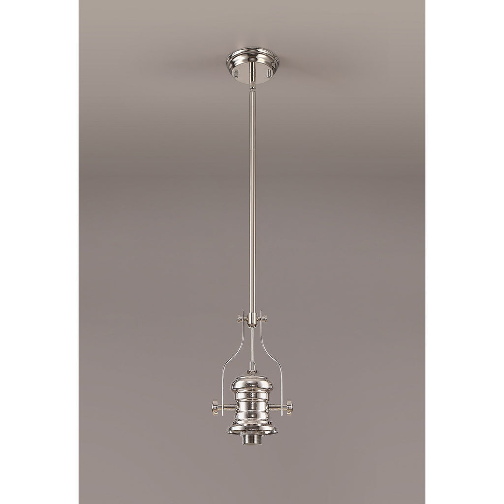 NL81229 Louis Frame Only Pendant 1 Light Polished Nickel