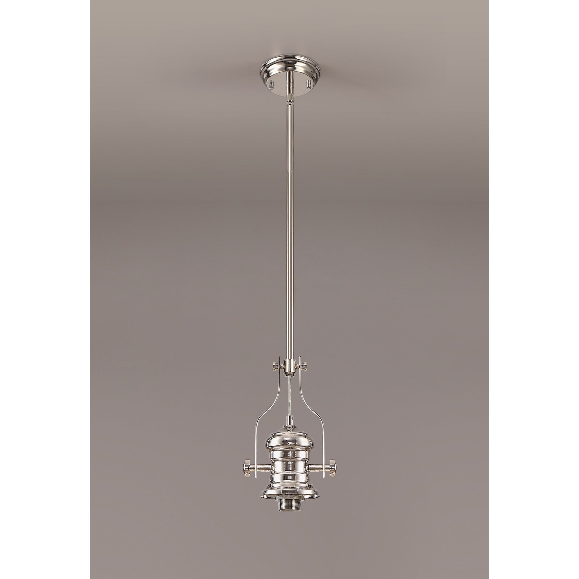 NL81229 Louis Frame Only Pendant 1 Light Polished Nickel