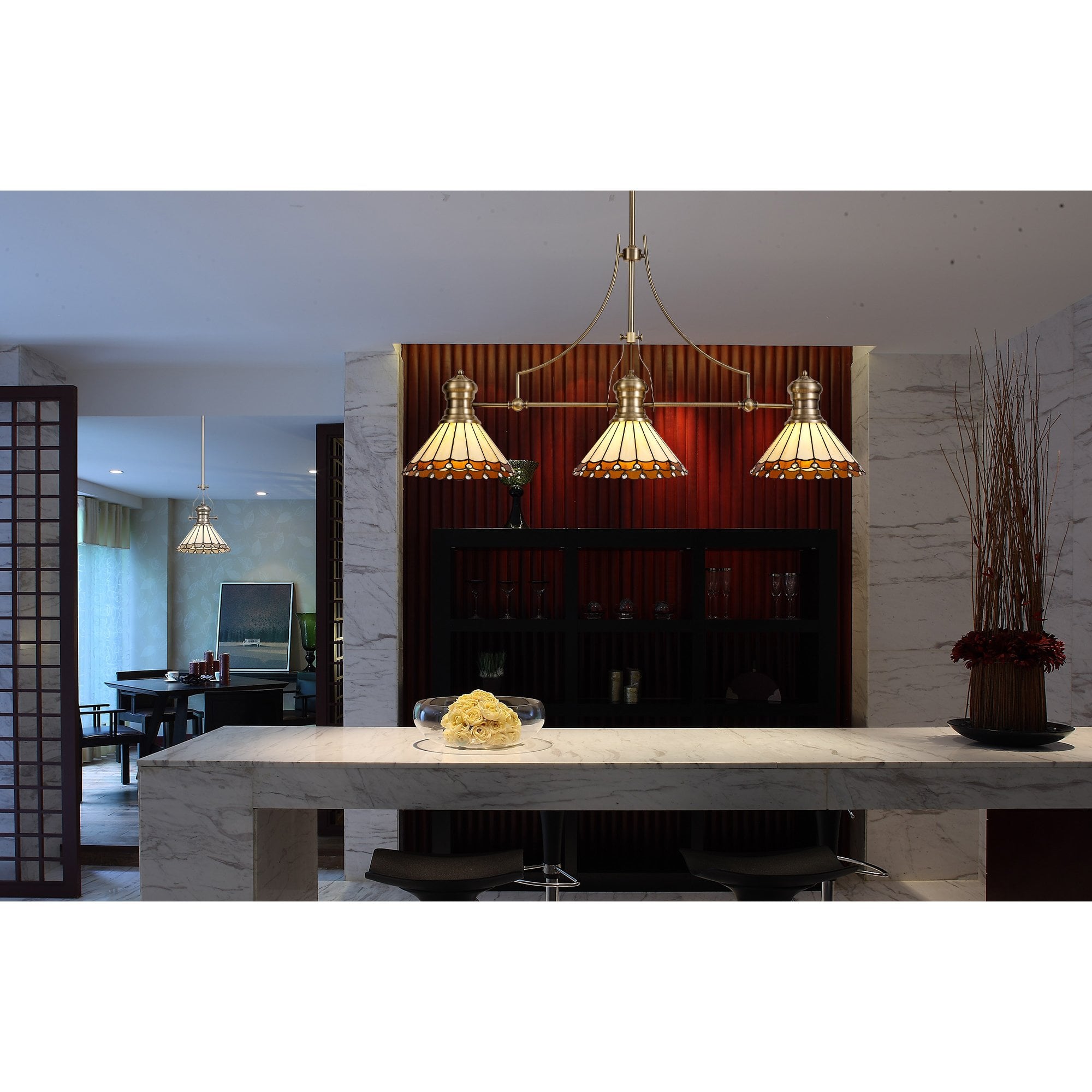 NL81229 Louis Frame Only Pendant 1 Light Polished Nickel