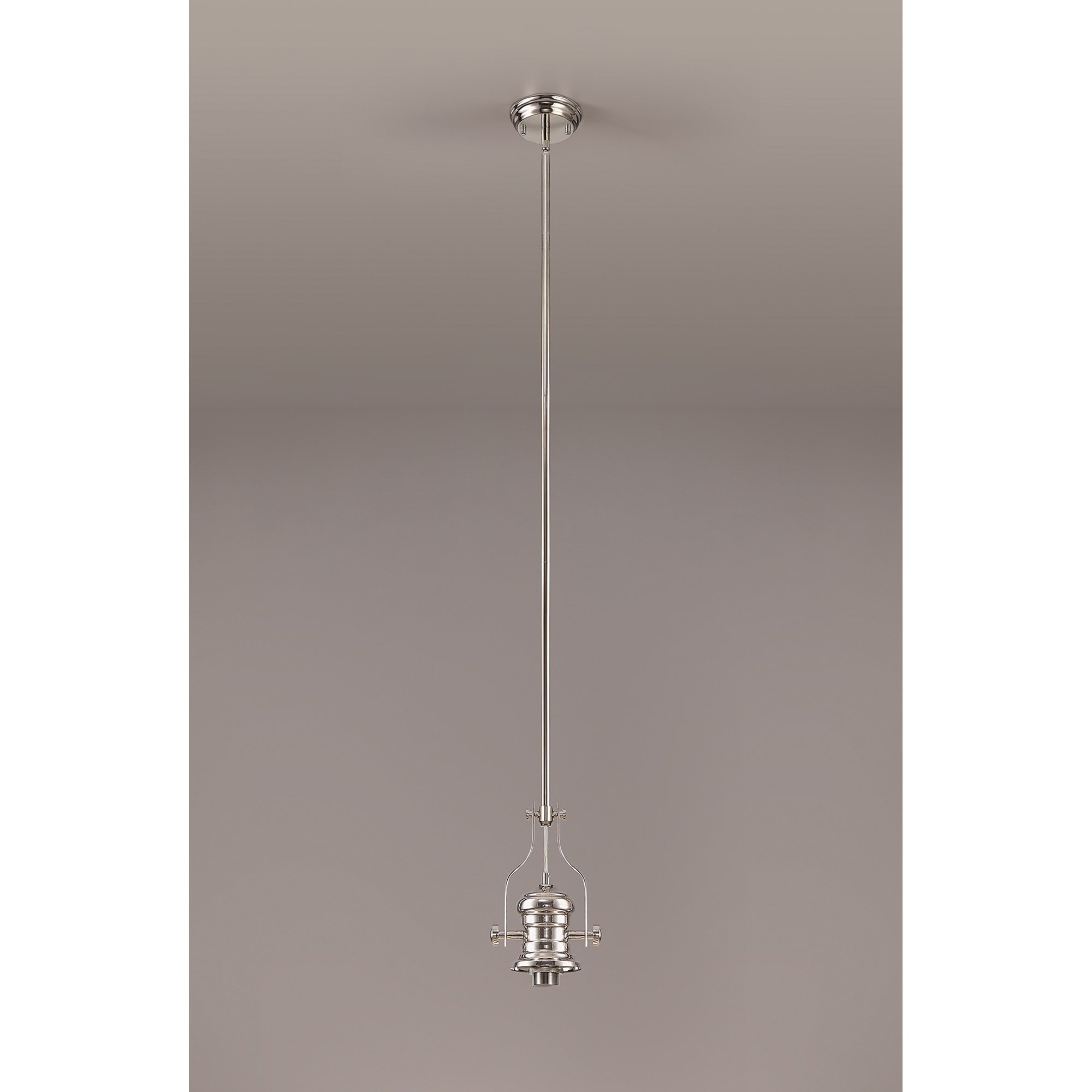 NL81229 Louis Frame Only Pendant 1 Light Polished Nickel