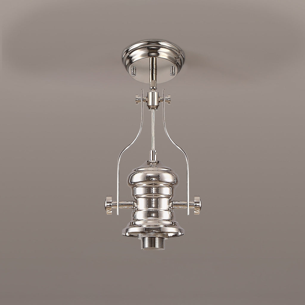 NL81229 Louis Frame Only Pendant 1 Light Polished Nickel