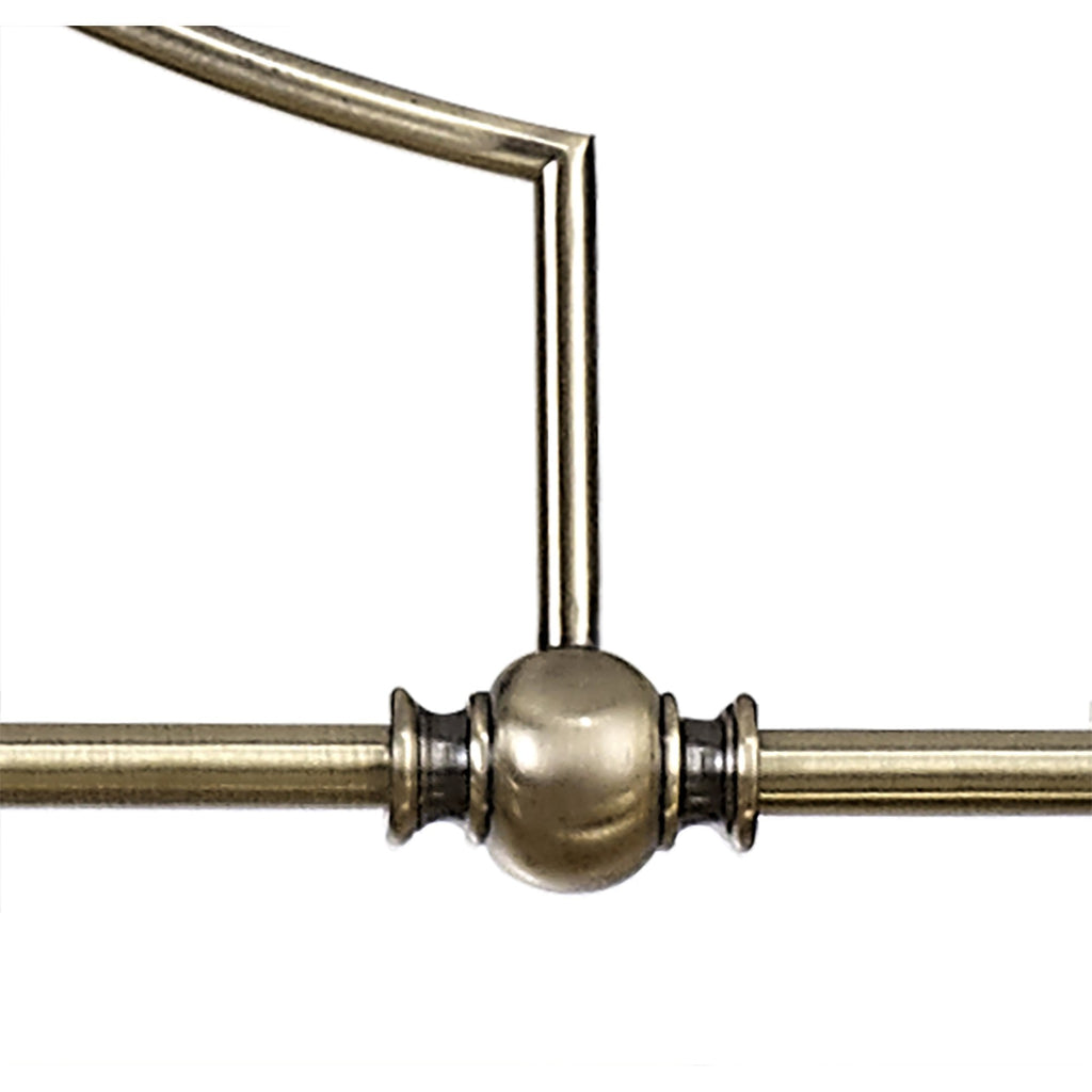 NL81239 Louis Frame Only Linear Pendant 3 Light Antique Brass