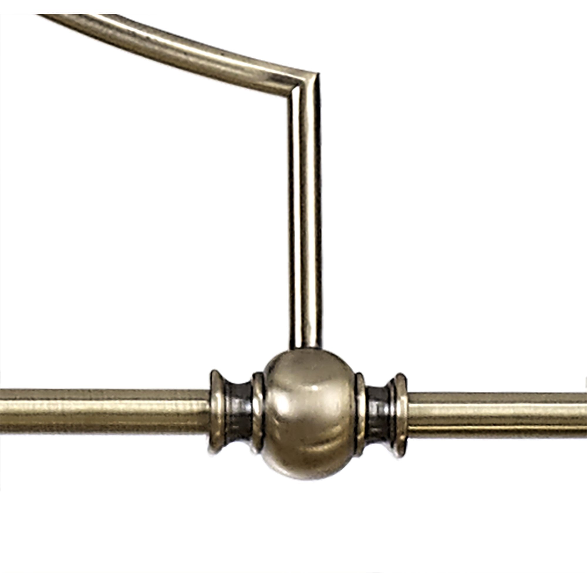 NL81239 Louis Frame Only Linear Pendant 3 Light Antique Brass