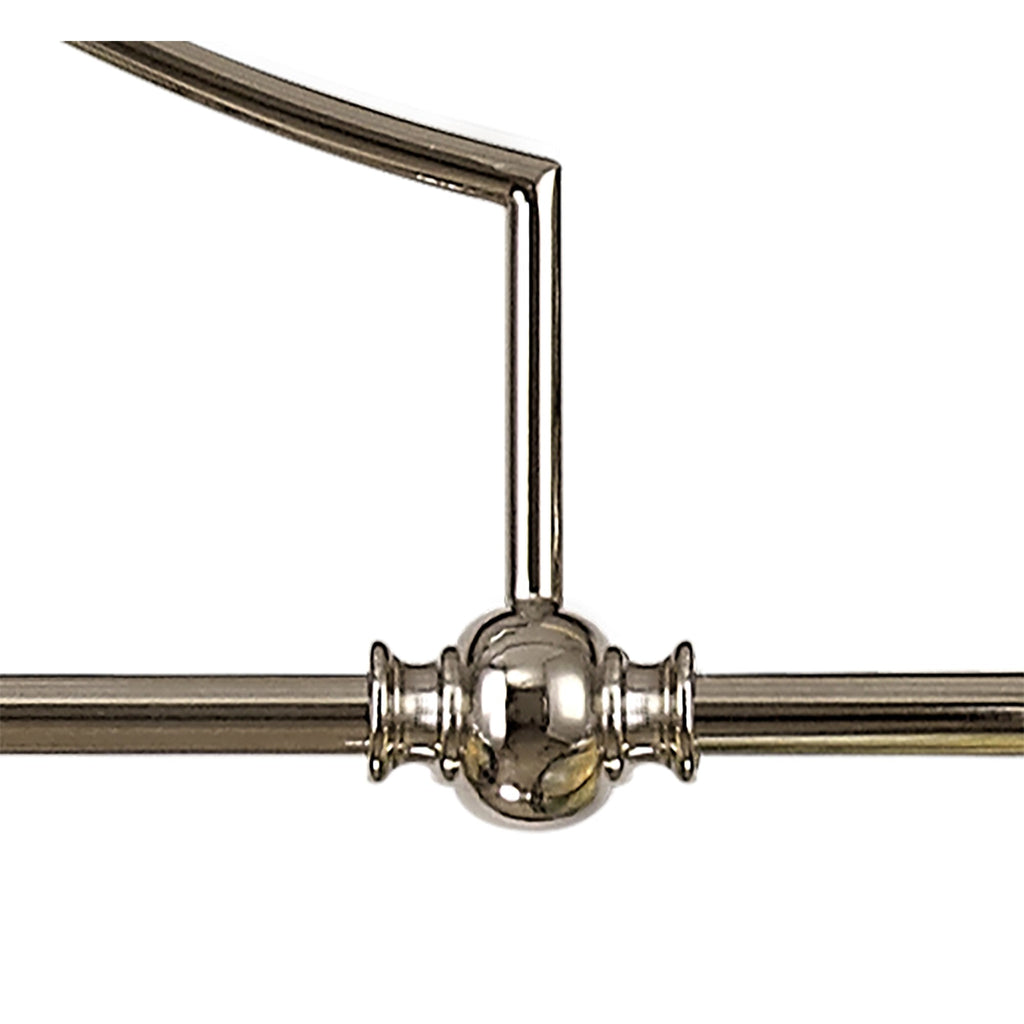 NL81249 Louis Frame Only Linear Pendant 3 Light Polished Nickel